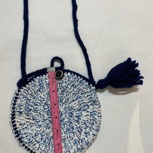 Handmade crochet boho purse.